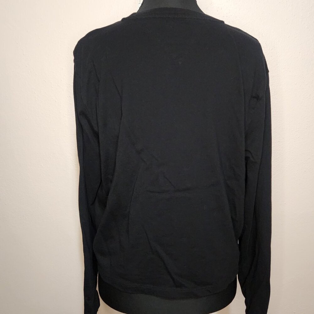 ⭐Tommy Hilfiger Blue Long Sleeve Cropped T-shirt Size Large⭐ - Picture 5 of 8